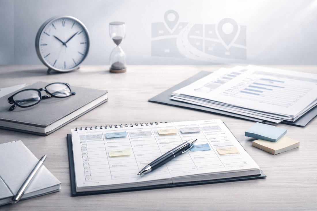 Lernplan für die IHK Fachkundeprüfung Güterkraftverkehr mit Zeit- und Wochenstruktur