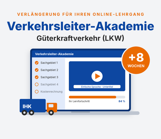 Verkehrsleiter-Akademie – Verlängerung LKW (8 Wochen)