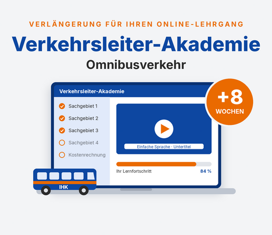 Verkehrsleiter-Akademie – Verlängerung Omnibus (8 Wochen)
